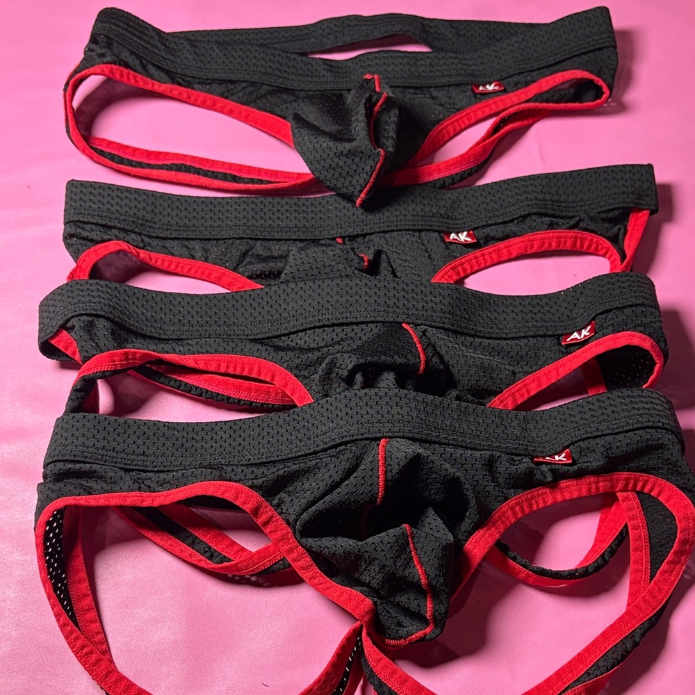AK Men’s Black & Red Athletic Jockstrap